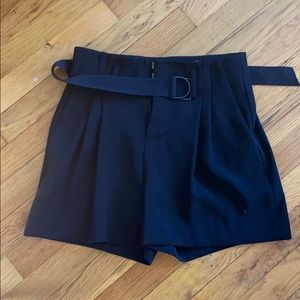 Vince Pleat Front Shorts with D Belt